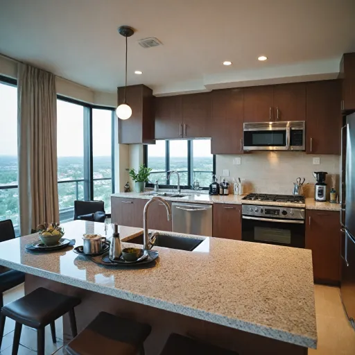 Experience the comfort of condo hotels with fully equipped kitchen facilities